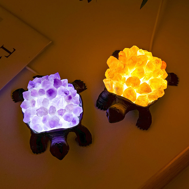 Kristall-Schildkröte Nachtlampe