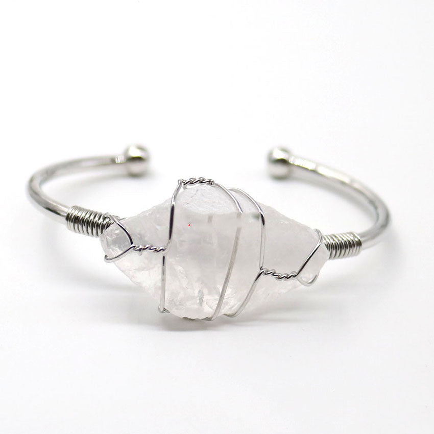 Damenarmband aus Weißem Kristall