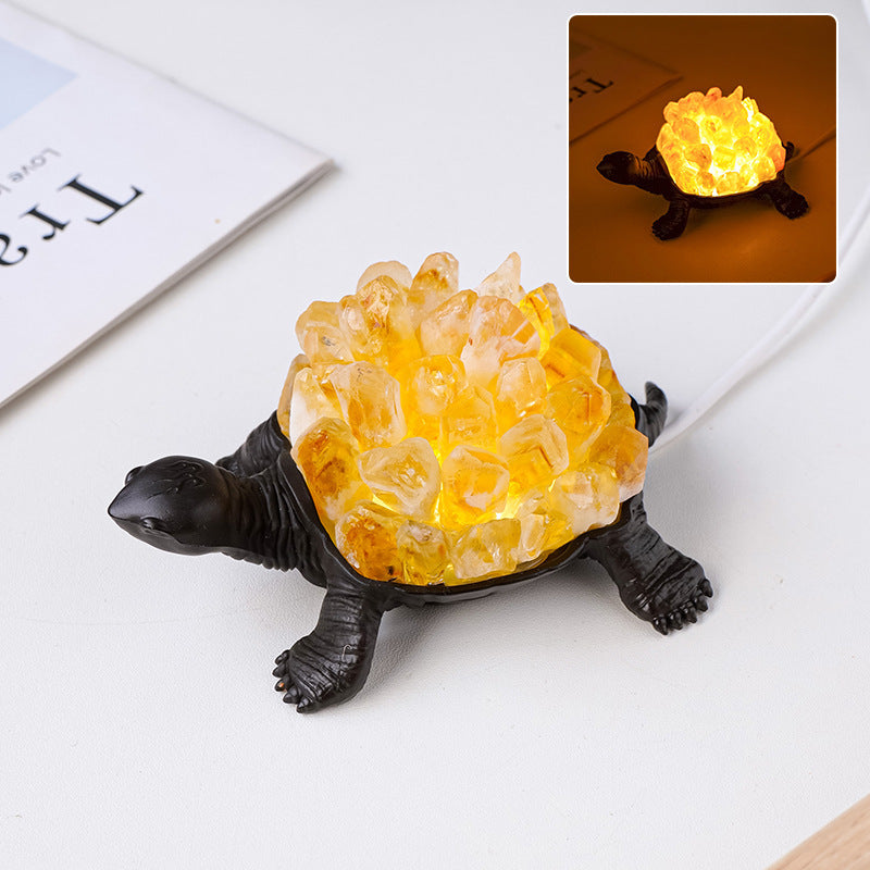 Kristall-Schildkröte Nachtlampe
