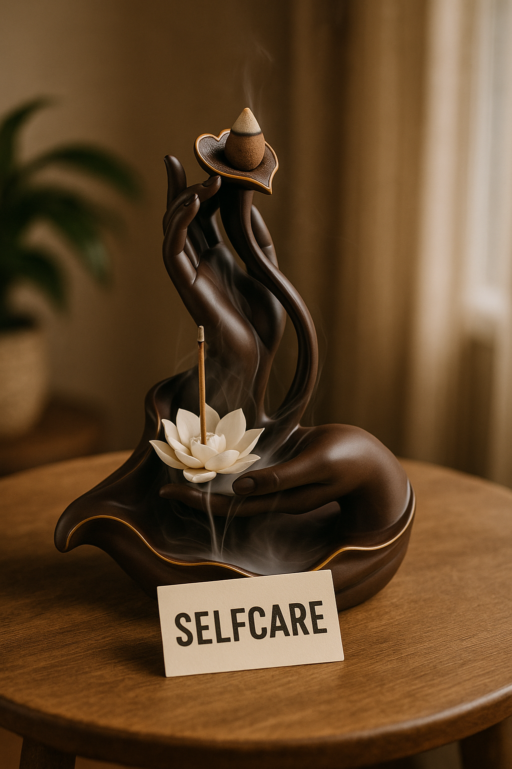Rückfluss-Räuchergefäß – Zen-Design