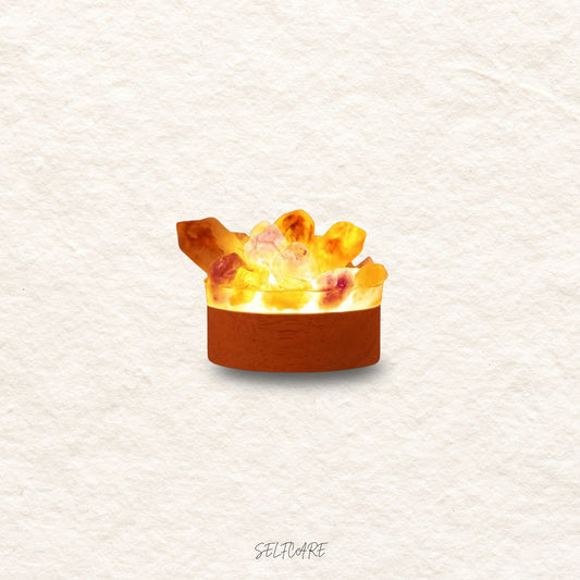 Amethyst-Epoxid Nachtlampe