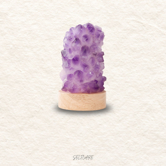 Mini-Amethyst Nachtlicht