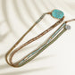 Wickelarmband mit Ozean-Steinen